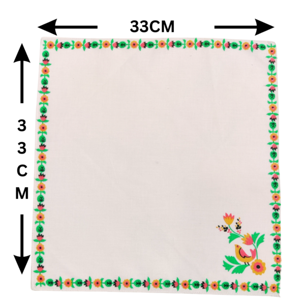 JL-1228-FLORAL PRINTS - PREMIUM HANKIES FOR LADIES - Image 3
