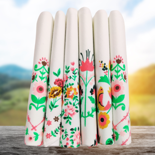 JL-1228-FLORAL PRINTS - PREMIUM HANKIES FOR LADIES - Image 4